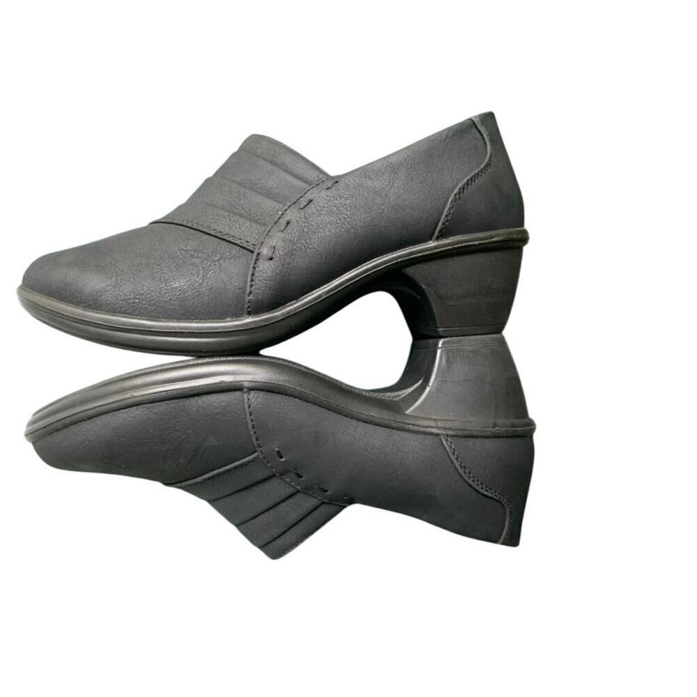 NEW Easy Street Black Comfort Flex Sole Clogs Size 7.5 W - Picture 4 of 5